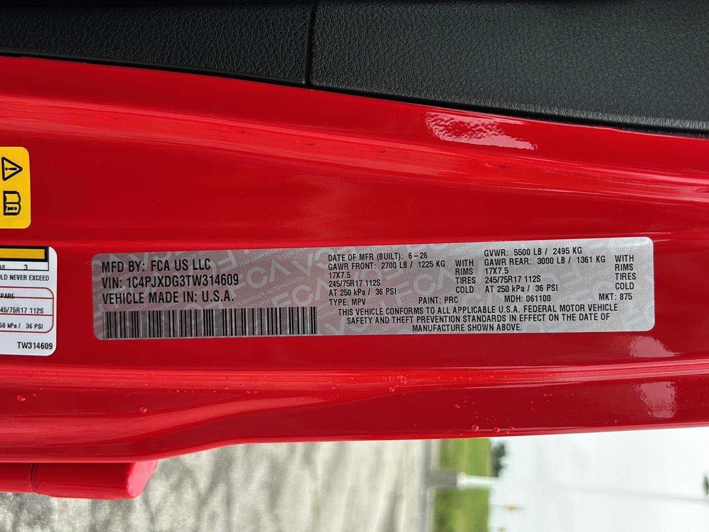 2026 Jeep Wrangler WRANGLER 4-DOOR SPORT S