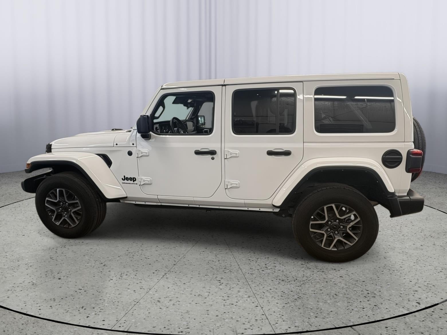Certified 2025 Jeep Wrangler 4-Door Sahara with VIN 1C4PJXEN8SW526823 for sale in Kansas City
