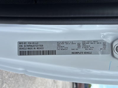 2026 RAM 3500 Chassis RAM 3500 TRADESMAN CHASSIS REGULAR CAB 4X4 60' CA
