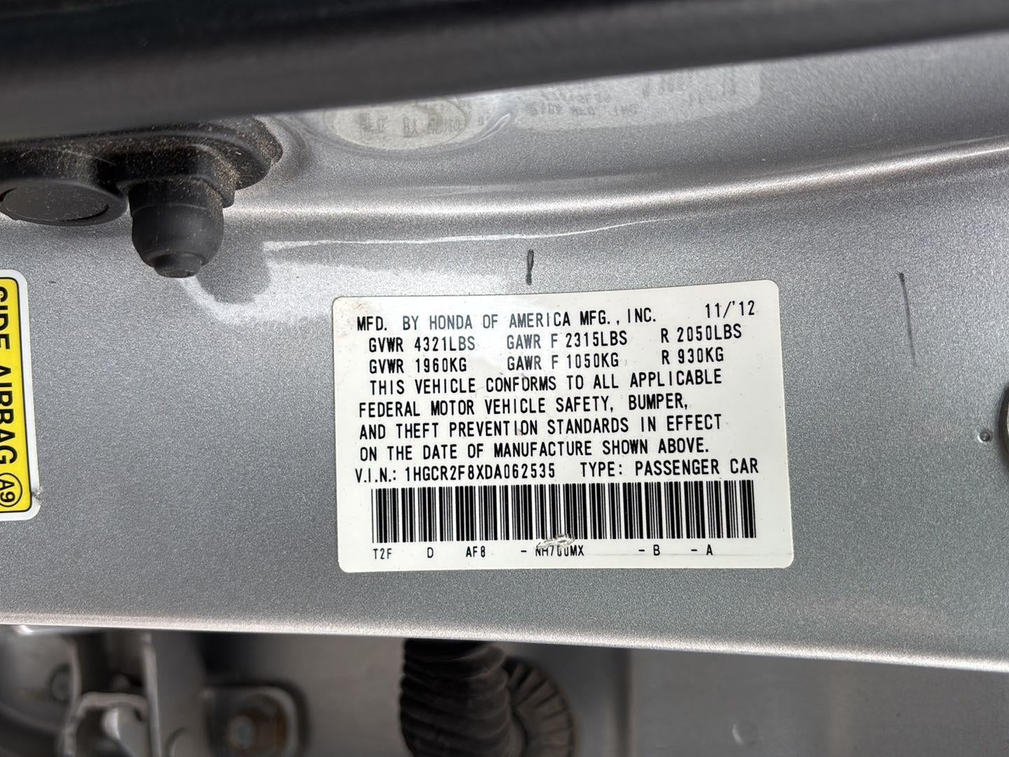 2013 Honda Accord Sdn EX-L