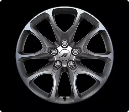 20x10-inch painted Satin Carbon wheel