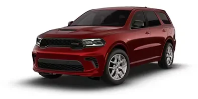 Red 2026 Dodge Durango GT AWD HEMI V8, front three-quarter view