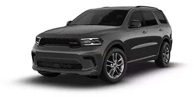 Grey 2026 Dodge Durango GT Plus AWD, front three-quarter view