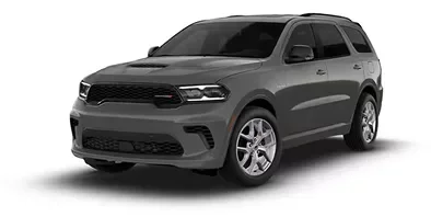 Grey 2026 Dodge Durango GT Premium AWD HEMI V8, front three-quarter view