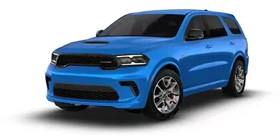 Blue 2026 Dodge Durango R/T 392 AWD Launch Edition, front three-quarter view